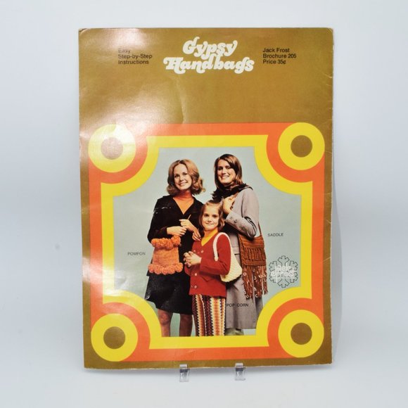 Vintage Jack Frost Gypsy Handbags Brochure No. 205 Grannycore 1970's Patterns - Picture 2 of 3